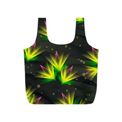 Floral Abstract Lines Full Print Recycle Bag (s)