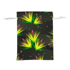 Floral Abstract Lines Lightweight Drawstring Pouch (m)