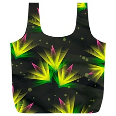 Floral Abstract Lines Full Print Recycle Bag (xxxl)