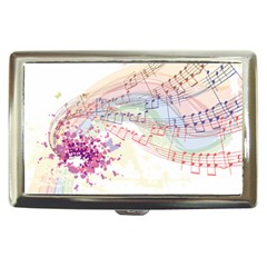 Music Notes Abstract Cigarette Money Case