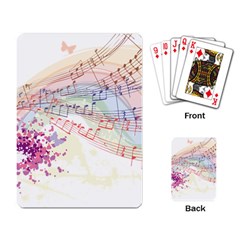 Music Notes Abstract Playing Cards Single Design (rectangle) by HermanTelo