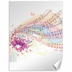 Music Notes Abstract Canvas 18  X 24  by HermanTelo