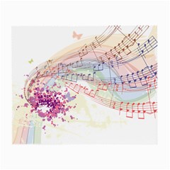 Music Notes Abstract Small Glasses Cloth (2 Sides)