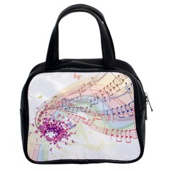 Music Notes Abstract Classic Handbag (two Sides)