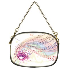 Music Notes Abstract Chain Purse (one Side)