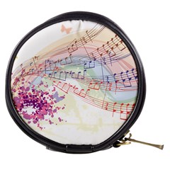 Music Notes Abstract Mini Makeup Bag by HermanTelo