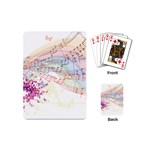 Music Notes Abstract Playing Cards Single Design (Mini) Back