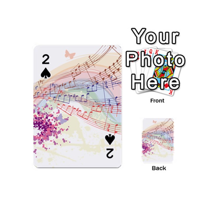 Music Notes Abstract Playing Cards 54 Designs (Mini)