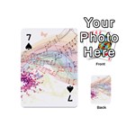 Music Notes Abstract Playing Cards 54 Designs (Mini) Front - Spade7