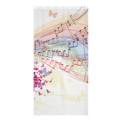 Music Notes Abstract Shower Curtain 36  X 72  (stall) 