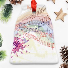 Music Notes Abstract Bell Ornament (two Sides)