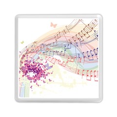 Music Notes Abstract Memory Card Reader (square)