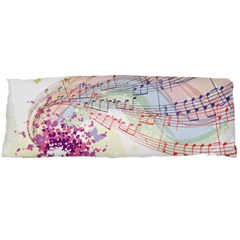 Music Notes Abstract Body Pillow Case (dakimakura)