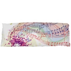 Music Notes Abstract Body Pillow Case Dakimakura (two Sides) by HermanTelo