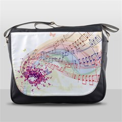 Music Notes Abstract Messenger Bag by HermanTelo