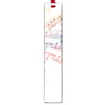 Music Notes Abstract Large Book Marks Front