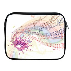 Music Notes Abstract Apple Ipad 2/3/4 Zipper Cases