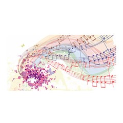 Music Notes Abstract Satin Wrap