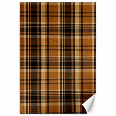 Tartan Design Canvas 12  X 18  by impacteesstreetwearfour