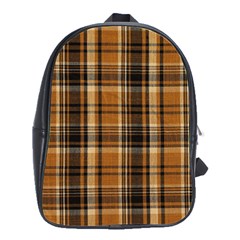 Tartan Design School Bag (large) by impacteesstreetwearfour