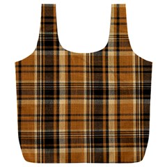 Tartan Design Full Print Recycle Bag (xxl)