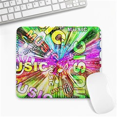 Music Abstract Sound Colorful Large Mousepads by Mariart