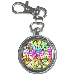 Music Abstract Sound Colorful Key Chain Watches by Mariart