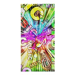 Music Abstract Sound Colorful Shower Curtain 36  X 72  (stall) 