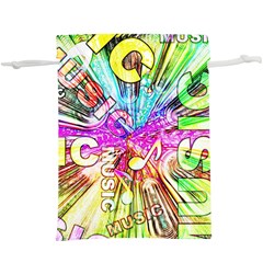 Music Abstract Sound Colorful  Lightweight Drawstring Pouch (xl) by Mariart