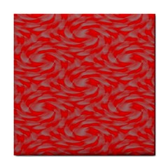 Background Abstraction Red Gray Tile Coaster