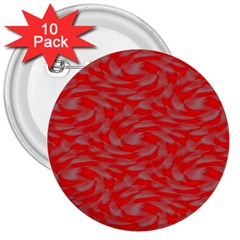 Background Abstraction Red Gray 3  Buttons (10 Pack)  by HermanTelo