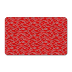 Background Abstraction Red Gray Magnet (Rectangular)