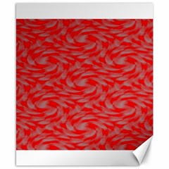 Background Abstraction Red Gray Canvas 8  X 10 