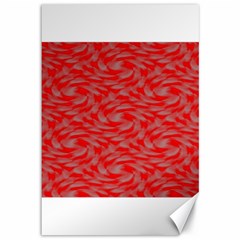 Background Abstraction Red Gray Canvas 12  x 18 