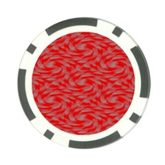 Background Abstraction Red Gray Poker Chip Card Guard (10 Pack) by HermanTelo