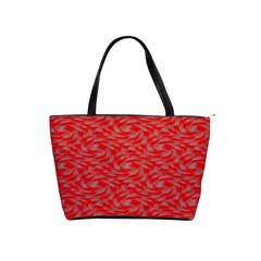 Background Abstraction Red Gray Classic Shoulder Handbag