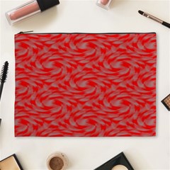 Background Abstraction Red Gray Cosmetic Bag (xl)