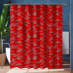 Background Abstraction Red Gray Shower Curtain 60  X 72  (medium) 