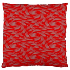 Background Abstraction Red Gray Large Flano Cushion Case (two Sides)