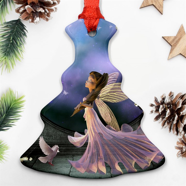 Little Fairy With Dove Ornament (Christmas Tree) 