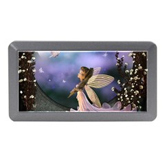 Little Fairy With Dove Memory Card Reader (mini) by FantasyWorld7