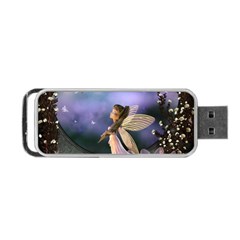 Little Fairy With Dove Portable Usb Flash (two Sides) by FantasyWorld7