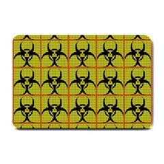 Biohazard Sign Small Doormat  by ArtworkByPatrick