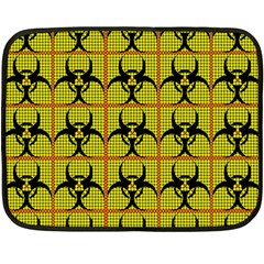 Biohazard Sign Double Sided Fleece Blanket (mini)  by ArtworkByPatrick