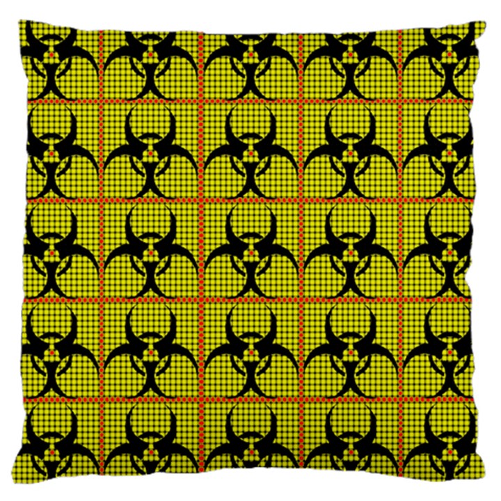 Biohazard Sign Large Cushion Case (Two Sides)