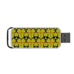 Biohazard Sign Portable Usb Flash (one Side) by ArtworkByPatrick