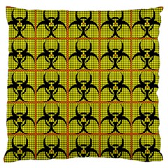 Biohazard Sign Standard Flano Cushion Case (two Sides) by ArtworkByPatrick