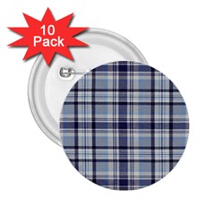 Tartan Design 2 2 25  Buttons (10 Pack)  by impacteesstreetwearfour