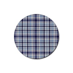 Tartan Design 2 Rubber Round Coaster (4 Pack)  by impacteesstreetwearfour