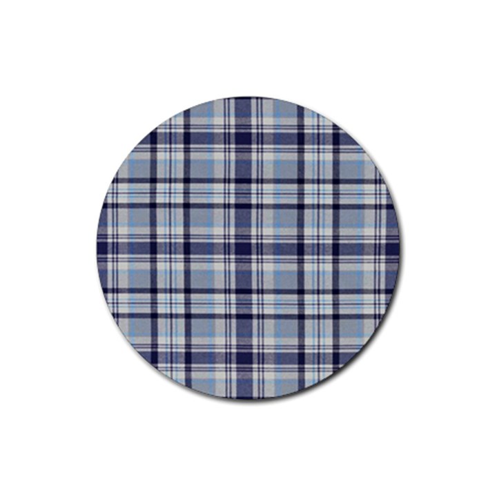 Tartan Design 2 Rubber Round Coaster (4 pack) 